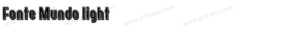Fonte Mundo light字体转换